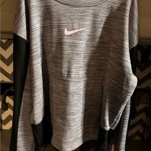 Nike Dri-FIT Gray Performance Running Long Sleeve